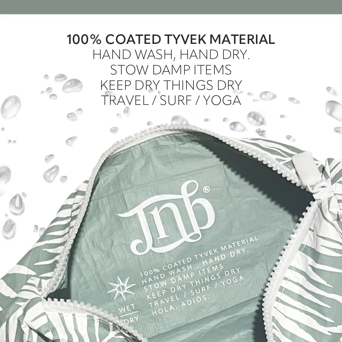 100% Coated Tyvek Material, Beach Pouch, Waterproof Pouch for Beach, Makeup Pouch, Wet Dry Bag,Clutch