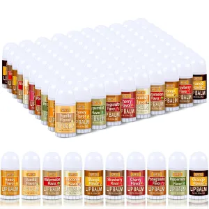 100 Pcs Mini Sunscreen Lip Balms Bulk Spf 30 Lip Balms Sticks with Sunscreen Teacher Nurse Volunteer Employee Appreciation Gifts Bulk Staff Team End of Year Coworkers Gifts for Women Men