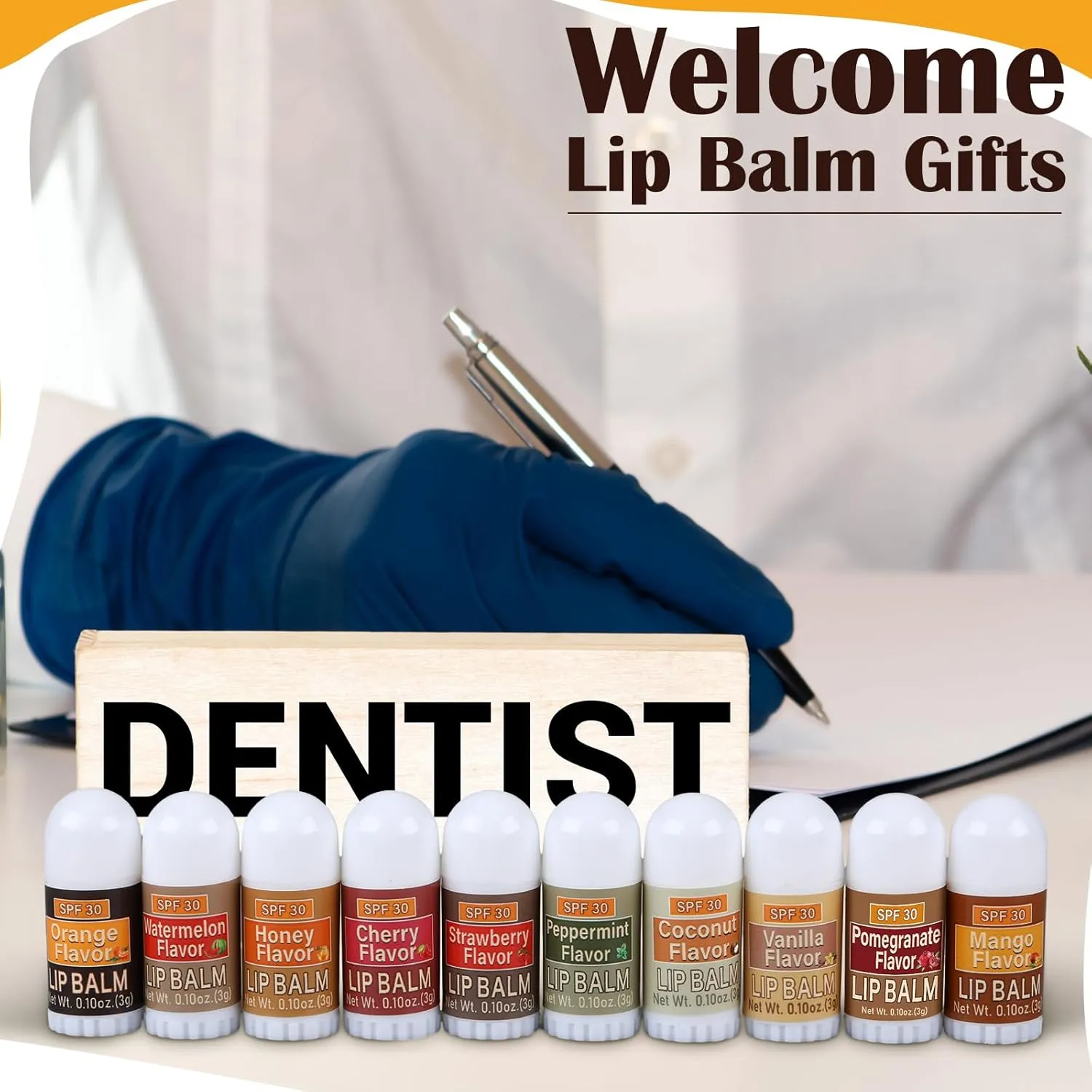 100 Pcs Mini Sunscreen Lip Balms Bulk Spf 30 Lip Balms Sticks with Sunscreen Teacher Nurse Volunteer Employee Appreciation Gifts Bulk Staff Team End of Year Coworkers Gifts for Women Men