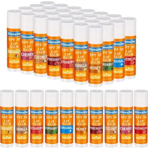 100 Pcs Sunscreen Lip Balms Bulk Spf 30 Lip Balms Sticks with Sunscreen Teacher Nurse Volunteer Employee Appreciation Gifts Bulk Staff Team End of Year Coworkers Gifts for Women Men