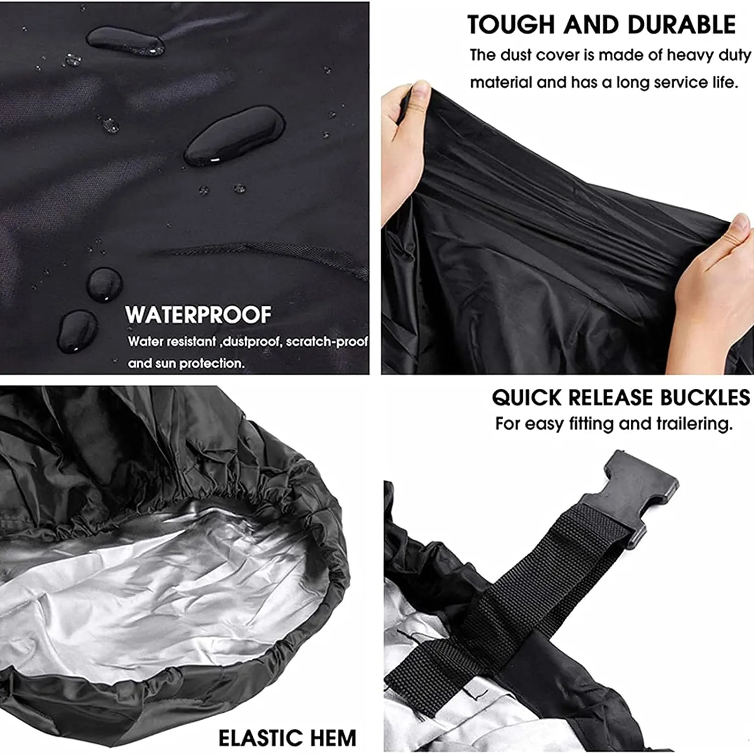11-27ft Heavy-Duty Center Console Boat Cover Trailerable Boat Cover 420D Waterproof Boat Cover UV Resistant Marine Grade Outboard Cover Compatible for V-Hull Tri-Hull Bass Boat,25to27ft