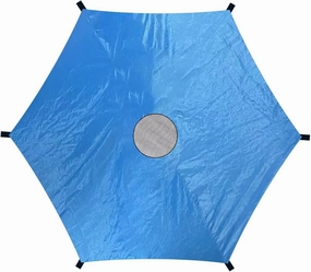 12/14/16Ft Trampoline Shade Cover, Sunscreen Rainproof Anti-UV Trampolines Sunshade Canopy Accessories for Backyard Playground