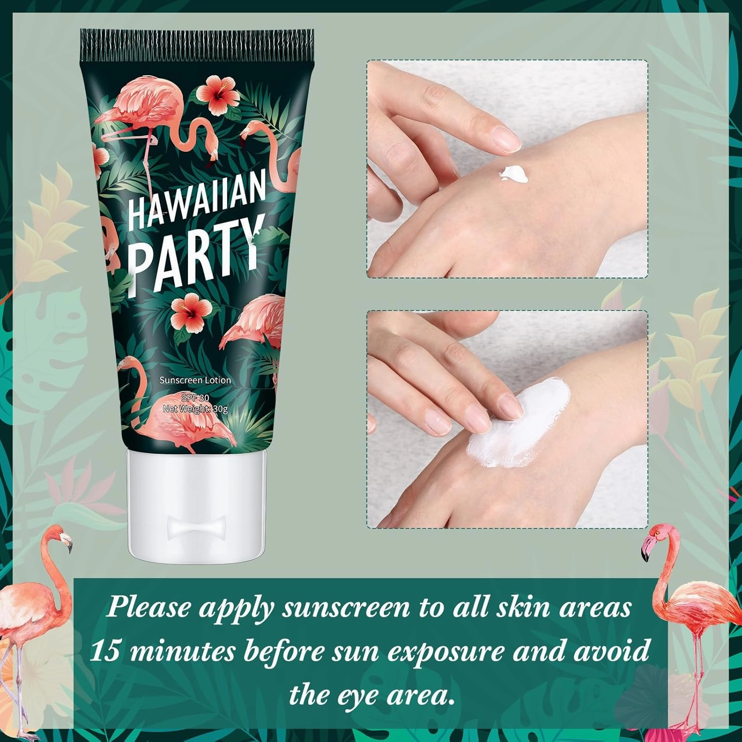 12 Pcs Mini Sunscreen Bulk for Summer Travel Size SPF 30 Water Resistant Sunscreen Lotion Bulk for Thank You Gifts Wedding Bridal Shower Favors for Wedding Party(White Cream,Flamingo)