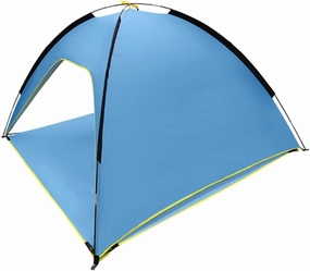 1pc Sided Ventilated Polyester Sunscreen Tent Quick-Opening Rainproof Outdoor Shelter for Camping Picnics Spacious Design Breathable Portable Lightweight