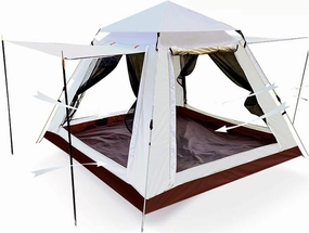 2/3/4 Person Pop Up Tent with Carry Bag, Waterproof Windproof Family Camping Tent with 2 Door & 2 Mesh Window,Setup in 60 Seconds,Instant Tent for Hiking & Travel,Upgraded Ventilation