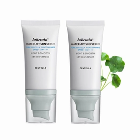 2 Pcs Centella Sunscreen SPF50, Moisturizing Non-Sticky Centella Hyalu-Cica Water-Fit Sun Serum for All Skin Type and UV Defense.