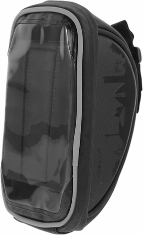 2 pcs Smartphone Bike Bag with Sun Visor Hard Shell Handlebar Pouch for Cycling Secure Phone Holder for Outdoor Sports Fits Mountain Bikes and More Black