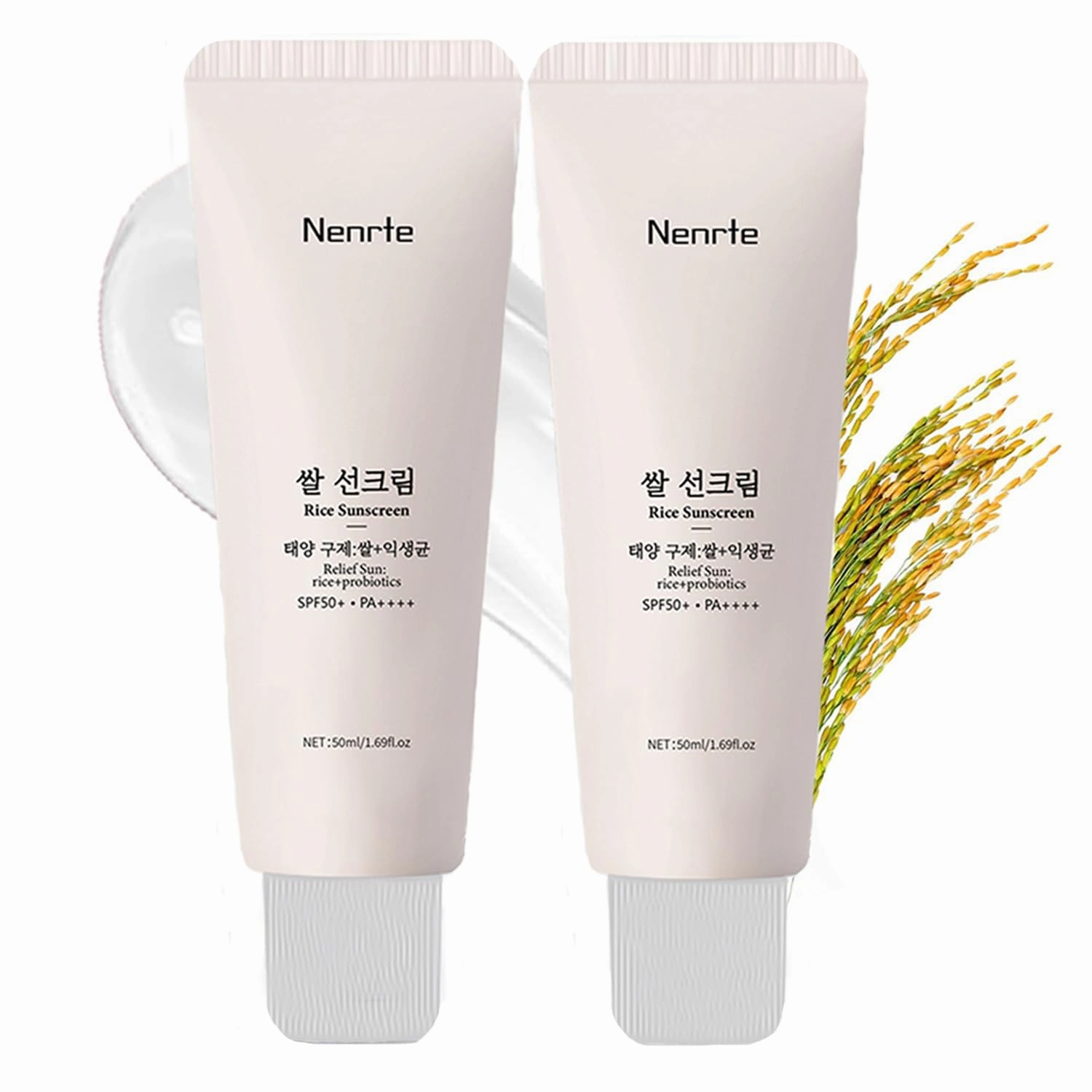 2pcs Relief Sun Rice Probiotics spf 50 Korean Sunscreen Skin Care Solution for All Skin Types, Nourishing Skin Protection
