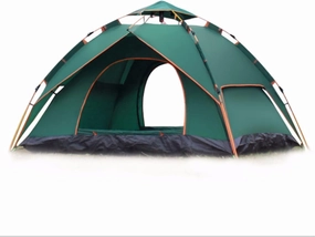 3-4 Person Automatic Family Camping Tent, Portable Outdoor Beach Tent Waterproof Breathable Sunscreen Foldable for Hiking Beach Lightweight Backpacking Tent (Color : A) (A)