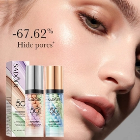 3color Sunscreen Isolation Cream 40ml Face Primer Makeup Moisturizing Cream Invisible Pores Facial Brighten Correcting Cosmetics