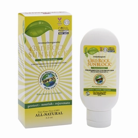 3rd Rock Essentials | 3rd Rock Sunblock SunScreen Lotion SPF 35 | All Natural Organic Zinc Aromatherapeutic Sunscreen for Sun Protection | All Natural Personal Care (3.3 oz | 3 Pack)