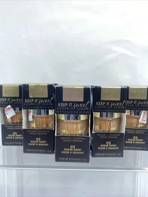 (5) Milani Keep It Sweet Sugar Lip Scrub 02 Sugar Sweet Exfoliate Condition .42o