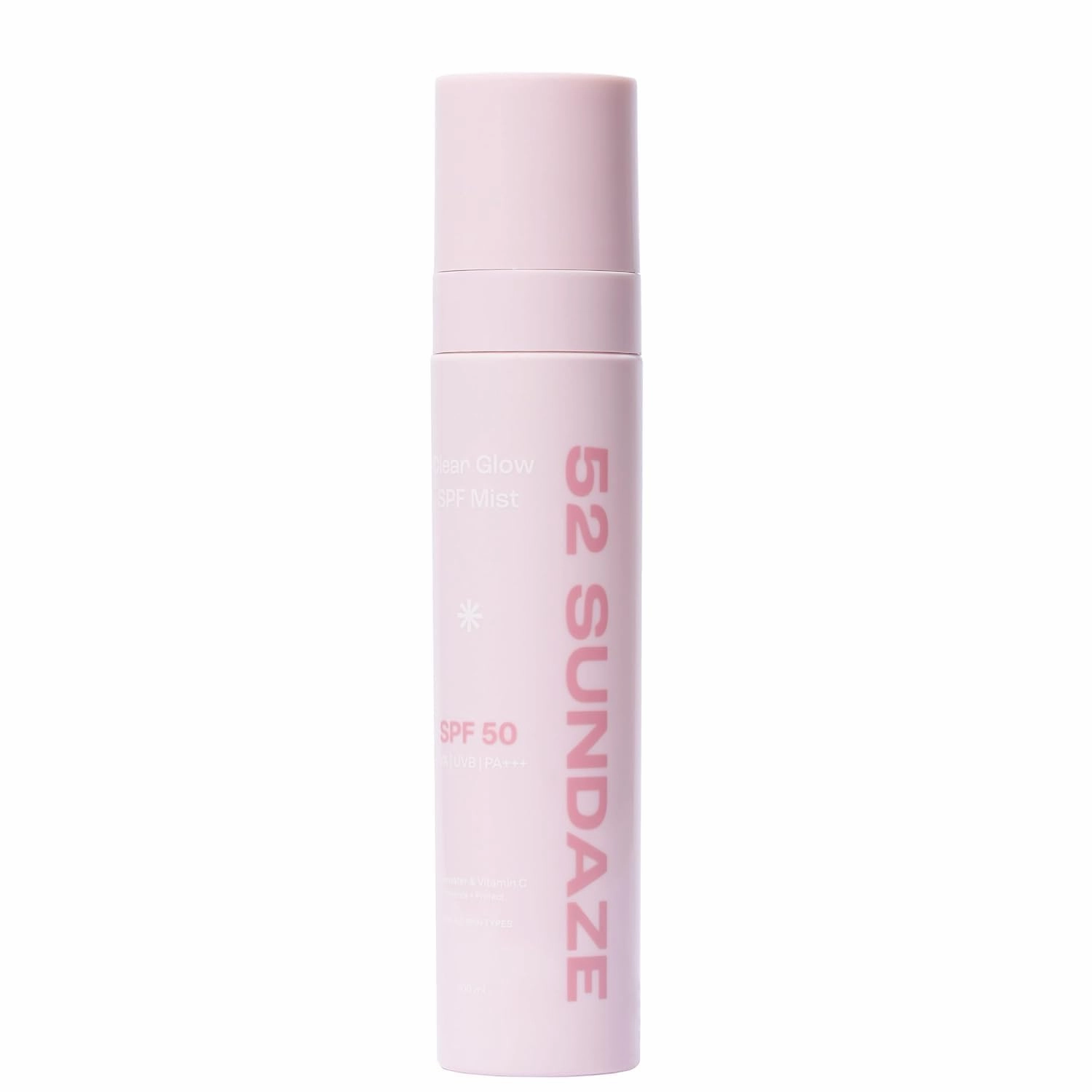 52 S'undaze SPF50 Rosewater Sunscreen Mist | SPF 50  PA     Sunscreen Spray | Invisible Sun Screen | Clear Glow Rose Sun Mist | UVA/B Broad Spectrum | Oily & Dry Skin | Men & Women | 100 ml