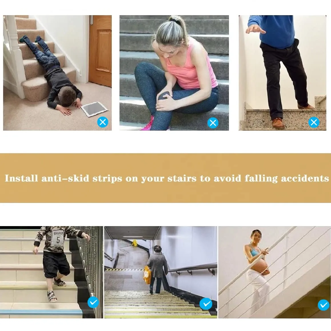 8ft Stair Nosin Anti-Slip Stair Edge Protector Stair Nose Molding Trim Vinyl Rubber,Waterproof Self Adhesive Stair Edging Staircases for Outdoor & Indoor White