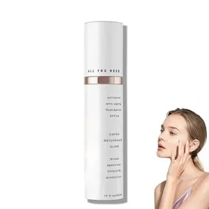 Age Defying Foundation, Tinted Serum Foundation for Face, Restore Firmness,Serum for Women,Universal Tint,Suitable for All Skin Types