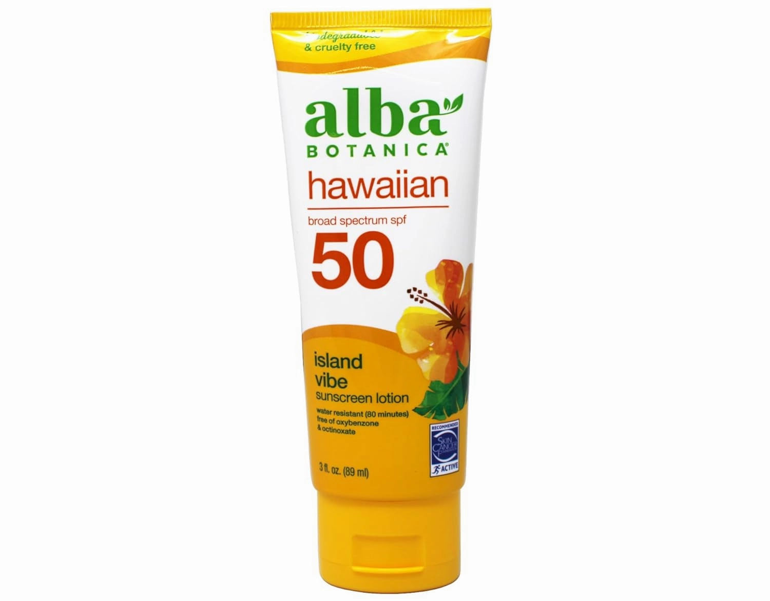 Alba Botanica: Natural Hawaiian Sunscreen Green Tea SPF 45, 4 oz (2 pack)
