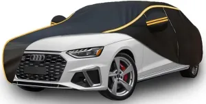 All Weather Waterproof car Cover for Audi A4 Avant 2004-2008,Zipper Cotton Universal, All-Weather UV Protection, Snow Proof, Wind Proof, dust Proof