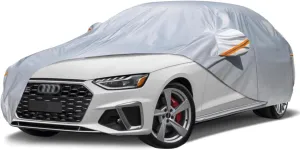 All Weather Waterproof car Cover for AudiA3 Sedan 2020 - Present,Zipper Cotton Universal, All-Weather UV Protection, Snow Proof, Wind Proof, dust Proof