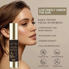 All in One Universal Tinted Moisturizer Natural Facial UVA/UVB Hyaluronic Acid Lightening Moisturizing Whitening Spf 50 Face Tinted Sunscreen