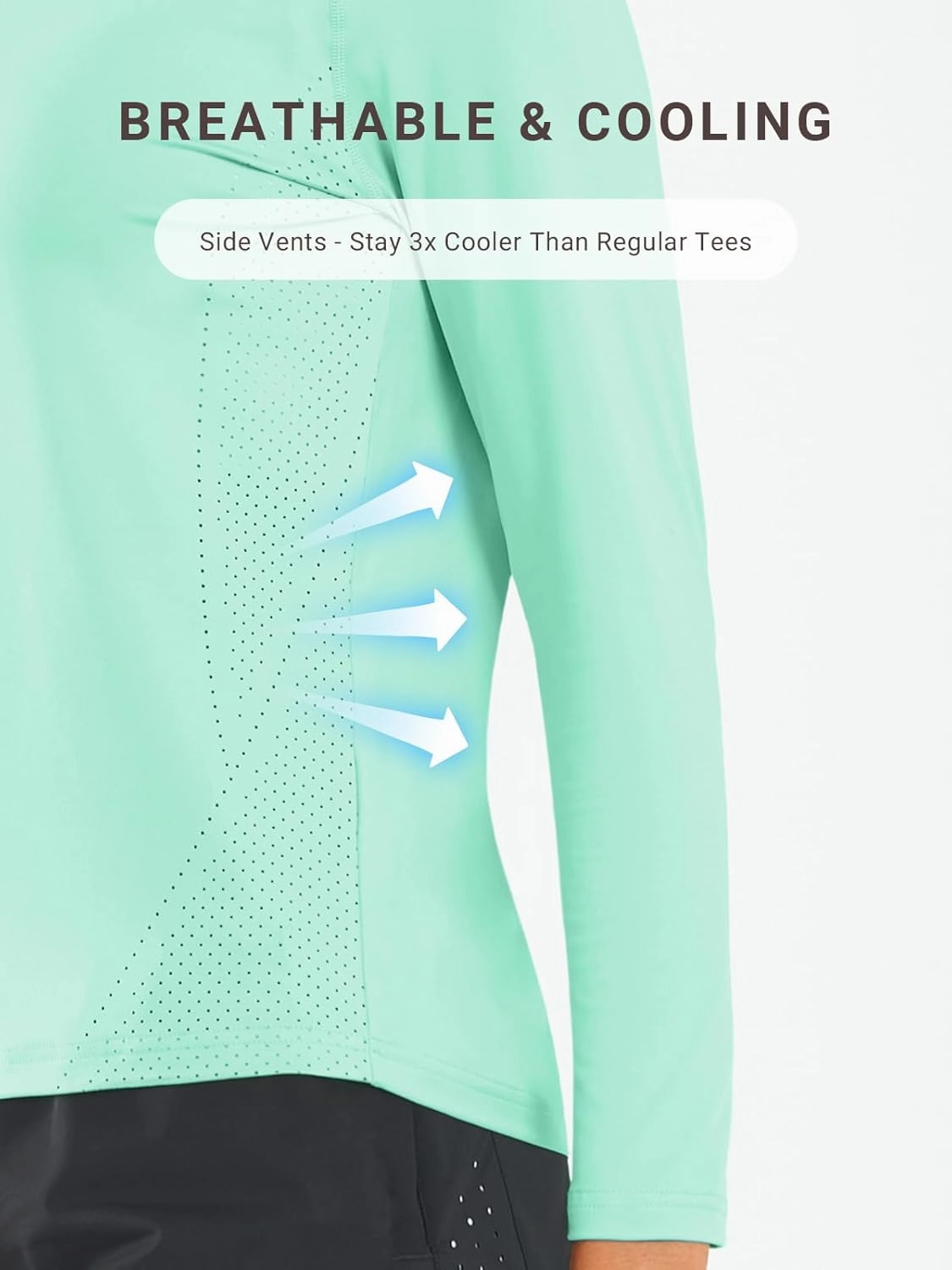 ALLZERO Rash Guard for Women UPF 50  Long Sleeve Sun Shirts Quick Dry SPF Shirts for Workout Hiking Fishing