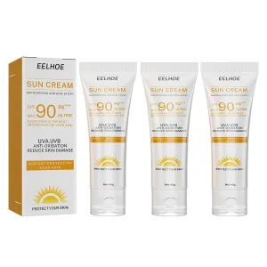 AMALIA Sun Cream, SPF 90 PA   , UVA/UVB Protection, Sunscreen For Body & Face, Broad Spectrum SPF   Antioxidants, Oil Free, For Sun Sensitive Skin (3)
