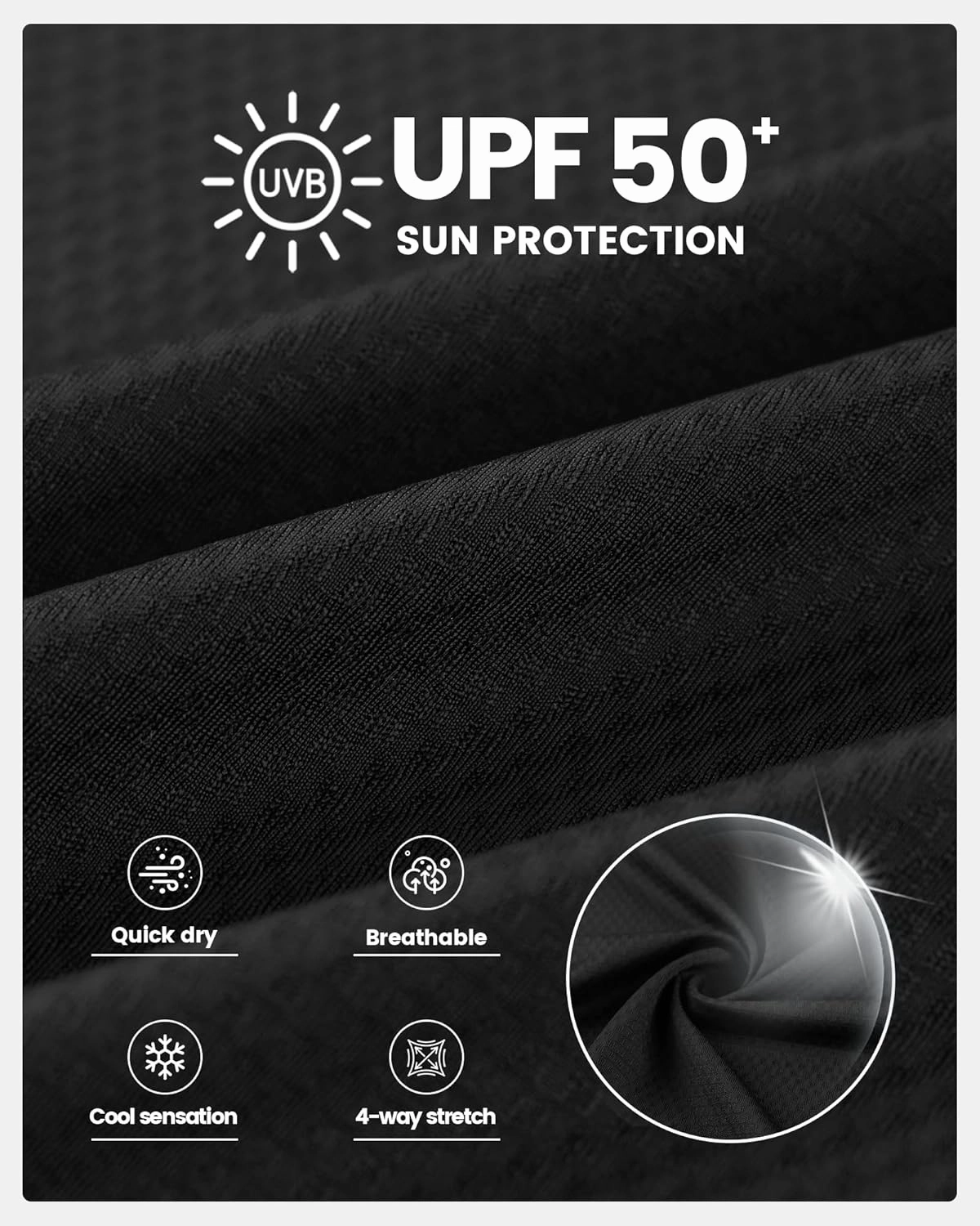 Angel season Men's Rash Guard Shirts UPF 50  Long Sleeve Swim Shirts Quick Dry UV Sun Protection Lightweight