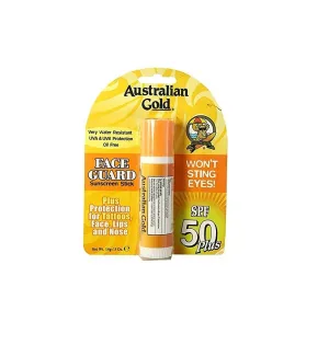 Australian Gold Face Guard Sunscreen Stick SPF 50  0.50 oz (Pack of 4)