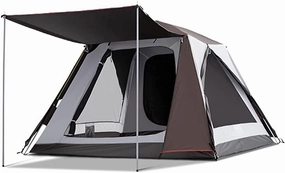Automatic Instant Pop-Up Tents, Camping Dome Tents 3-4 Person with 2 Door Double-Layer Rainproof Sunscreen and Ventilation
