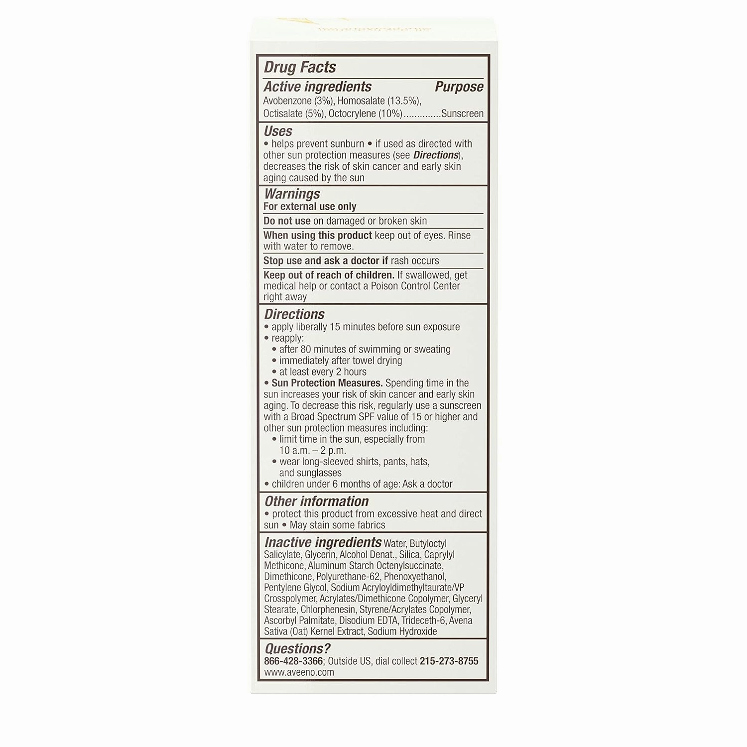 Aveeno Protect   Hydrate Sunscreen Moisturizing Face Lotion with Broad Spectrum SPF 60 and Prebiotic Oat, Paraben, Phthalate, Oxybenzone and Oil Free Sunscreen for Sensitive Skin, 2.0 FL OZ