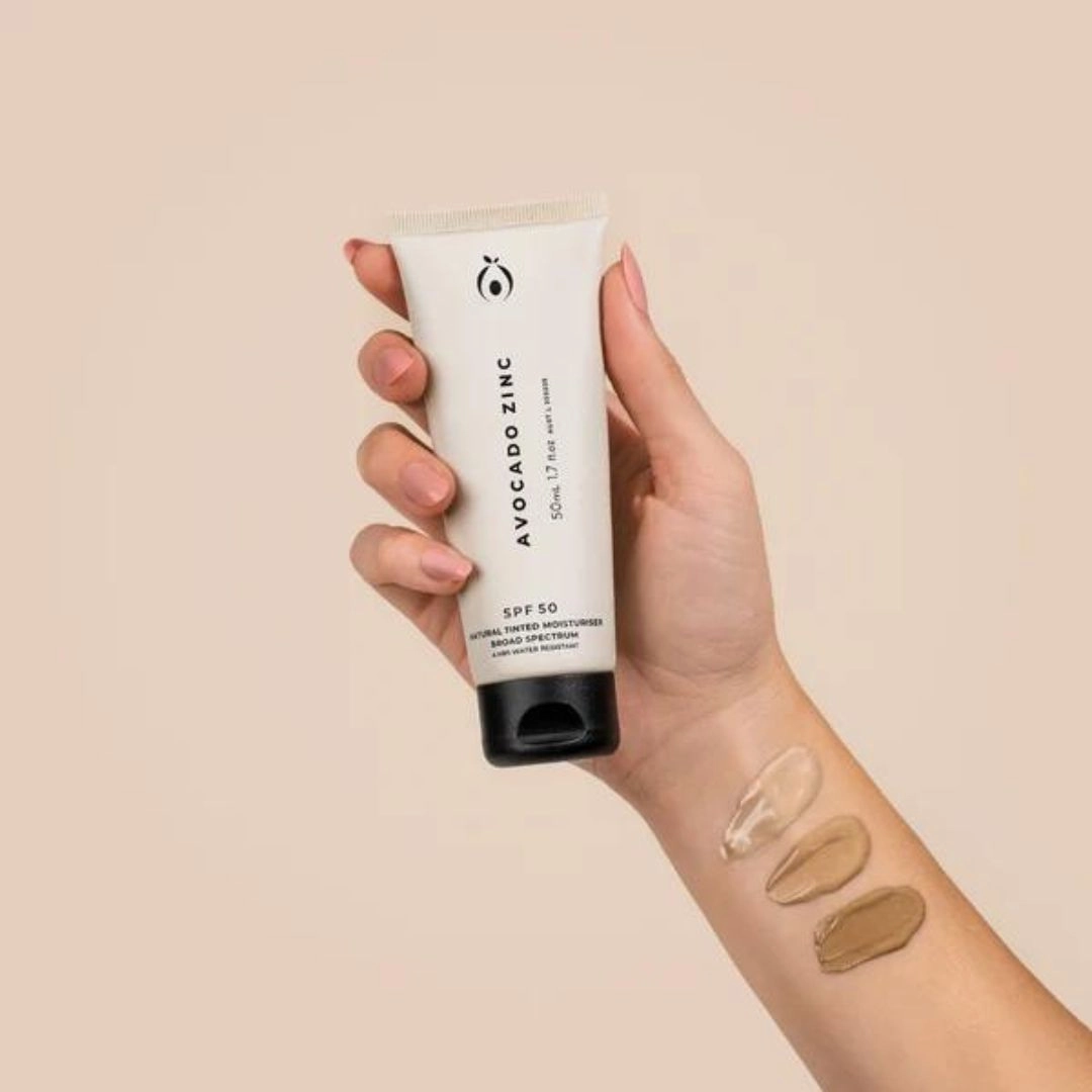 Avocado Zinc - SPF 50 Natural Tinted Moisturiser | LIGHT-MEDIUM