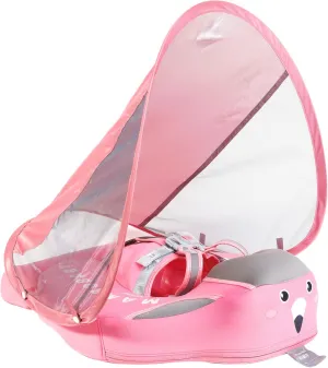 Baby Floats for Pool with Canopy Removable Sun Protection Canopy Mambobaby Float Non Inflatable Upgrade Add Tail Avoid Flip Waterproof Skin-Friendly Infant Swim Float 3-24 Months