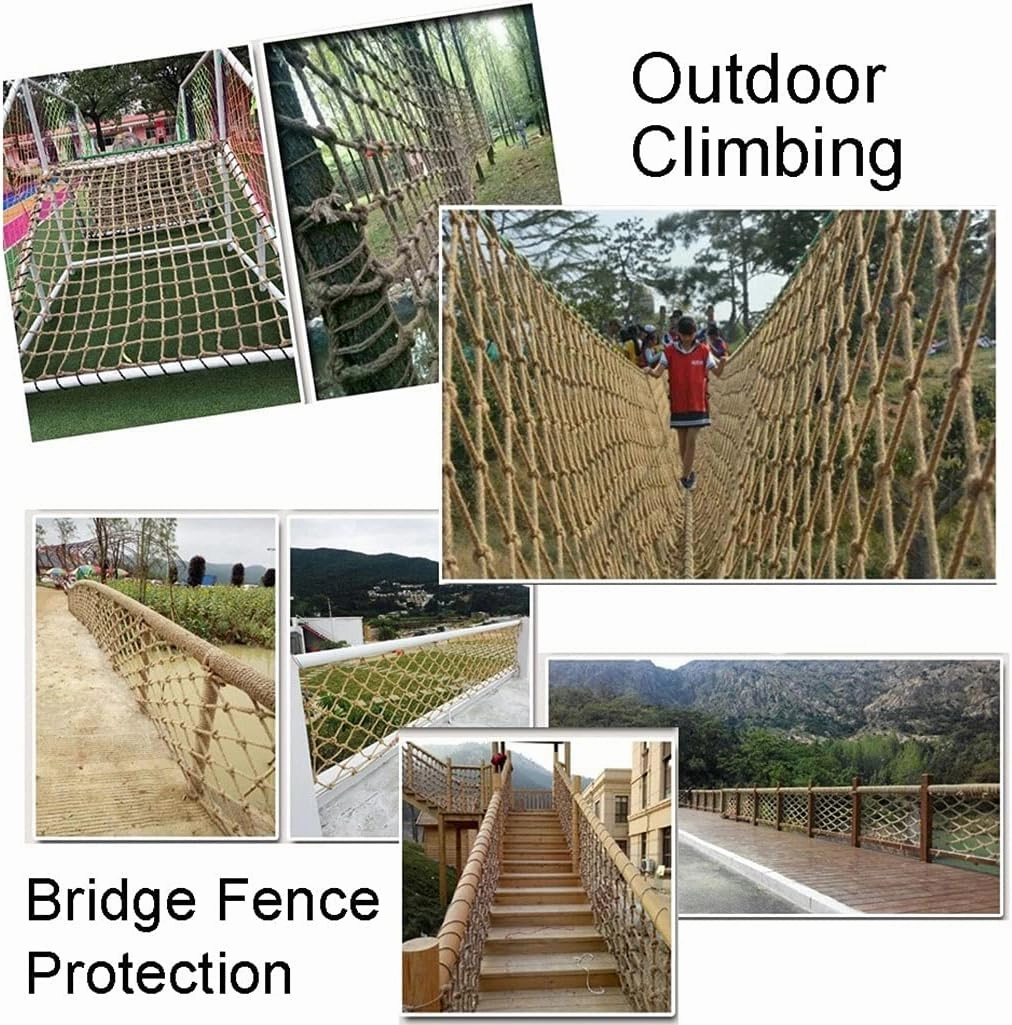Balcony Net, Children Protection Playground Decoration Netting, Baby Stair Protective Safety Net, Rope Spider cargo net For Trailers Treehouse Rope Netting rope netting (Size : 1×1m/3.28x3.28ft) ( Col