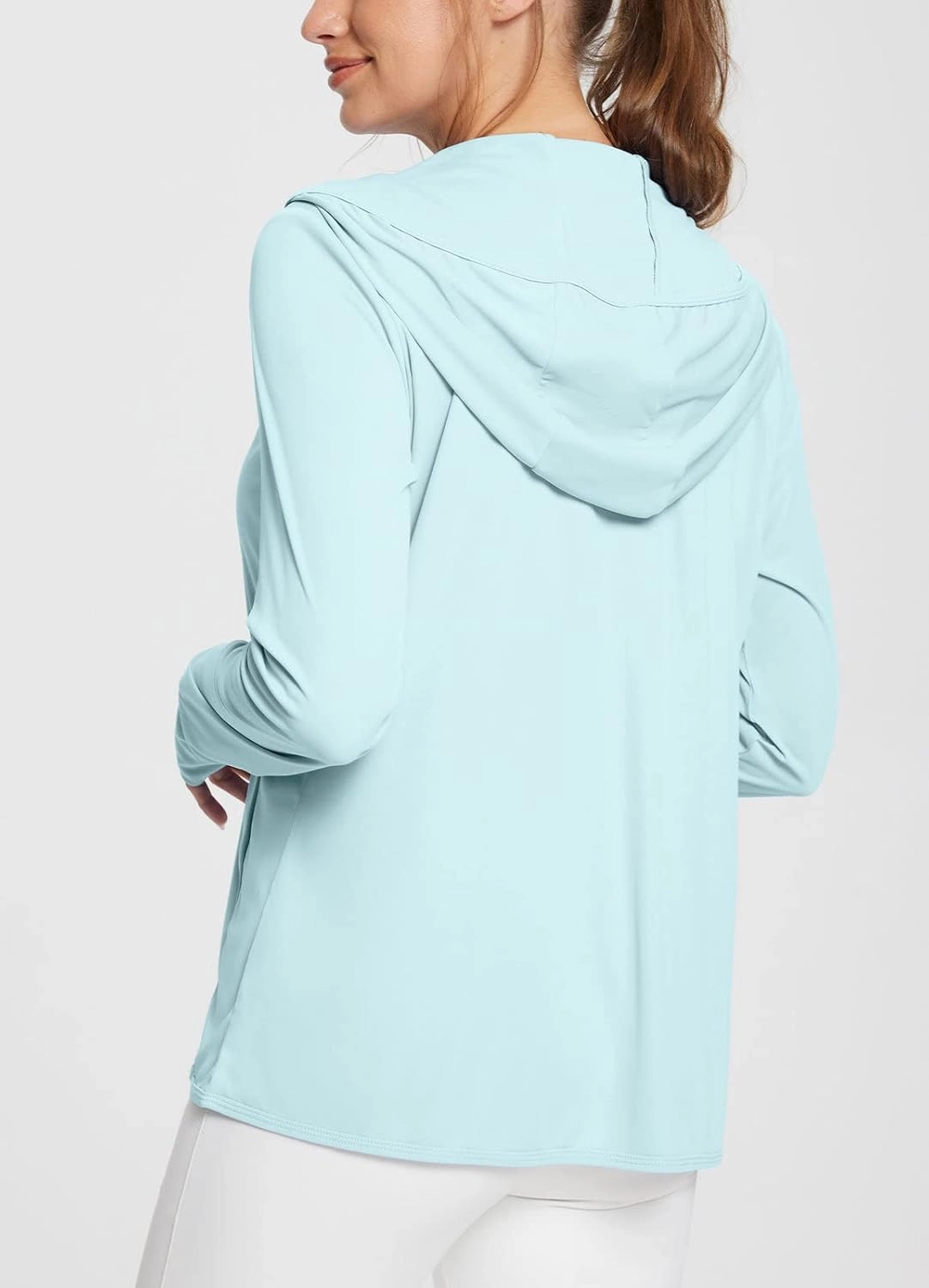 baleaf Women's UPF 50  Sun Protection Shirts SPF Jacket UV Cooling Hoodie Long Sleeve Summer Clothing for Outdoor Hiking