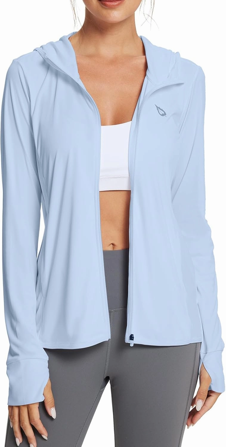 baleaf Women's UPF 50  Sun Protection Shirts SPF Jacket UV Cooling Hoodie Long Sleeve Summer Clothing for Outdoor Hiking