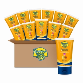 Banana Boat Protection   Vitamins Sunscreen Lotion SPF 50 | Moisturizing Lotion Sunscreen SPF 50 with Vitamin C & Vitamin B3 Niacinamide, 4.5oz (Pack of 12)
