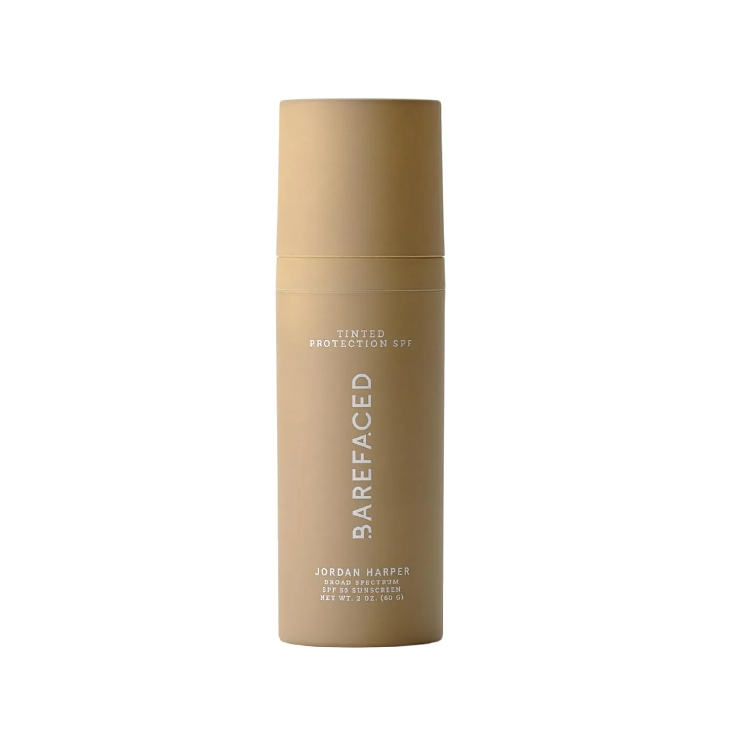 Barefaced Tinted Protection SPF 50  – Broad-Spectrum Sunscreen with Zinc Oxide, Niacinamide & Hyaluronic Acid – Oil-Free UV Protection, Hydration & Anti-Aging with Universal Tint (60ml)