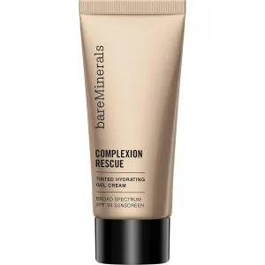 bareMinerals Complexion Rescue Tinted Moisturizer for Face with SPF 30, Vegan Tinted Mineral Sunscreen with Hyaluronic Acid, Mini Size, Suede 04