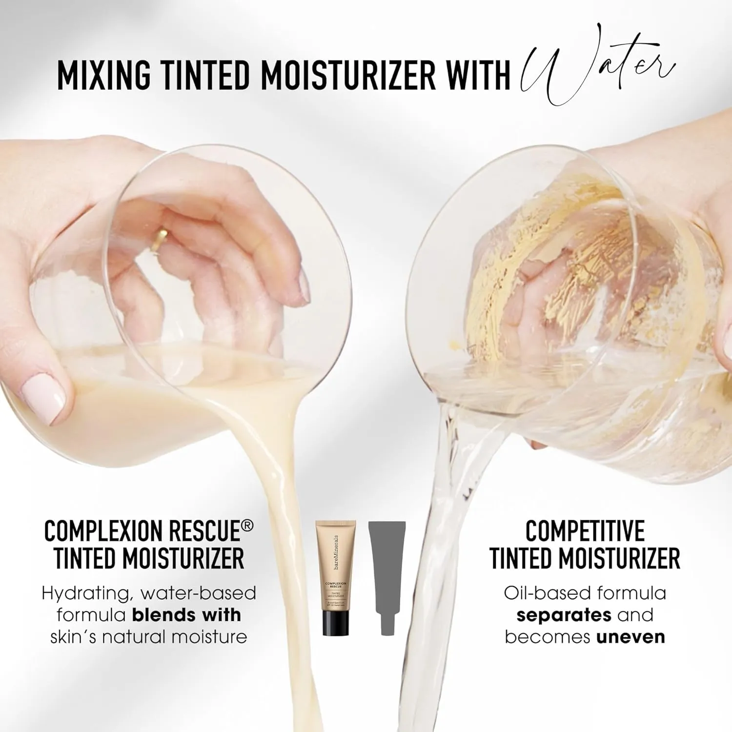 bareMinerals Complexion Rescue Tinted Moisturizer for Face with SPF 30, Vegan Tinted Mineral Sunscreen with Hyaluronic Acid