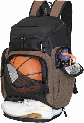 Basketball Backpack Large Sports Bag, Gym Bag with Ball Compartment and Shoe Compartment to Store Sports Shoes Water Bottles Laptops and Daily Necessities, Widely Used in Basketball, Soccer