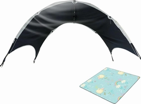 Beach Tent Sun Shelter- Portable Beach Tent Sun Shade | Lightweight Beach Sun Shelter | UV Protection Camping Tent | Fishing Sunscreen Canopy for Outdoor Activities, UPF 50  Protection Shelter