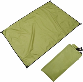 BESPORTBLE Waterproof Camping Mat Oxford Cloth Tent Mat Outdoor Ground Blanket Beach Floor Cover for Lawns Hiking Picnic 210x15cm (Army Green)