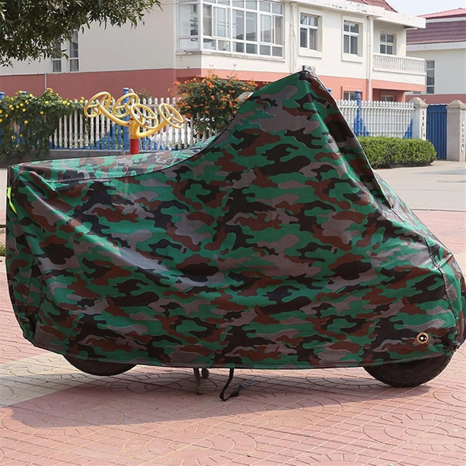 Bicycle Accessories Camouflage Universal Protective Cover Dustproof Waterproof Shelter Sun Block Cover Bike Rain Cover Bike Parts (Size : Small)