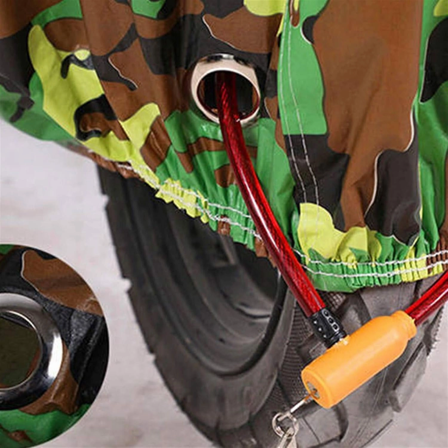 Bicycle Accessories Camouflage Universal Protective Cover Dustproof Waterproof Shelter Sun Block Cover Bike Rain Cover Bike Parts (Size : Small)