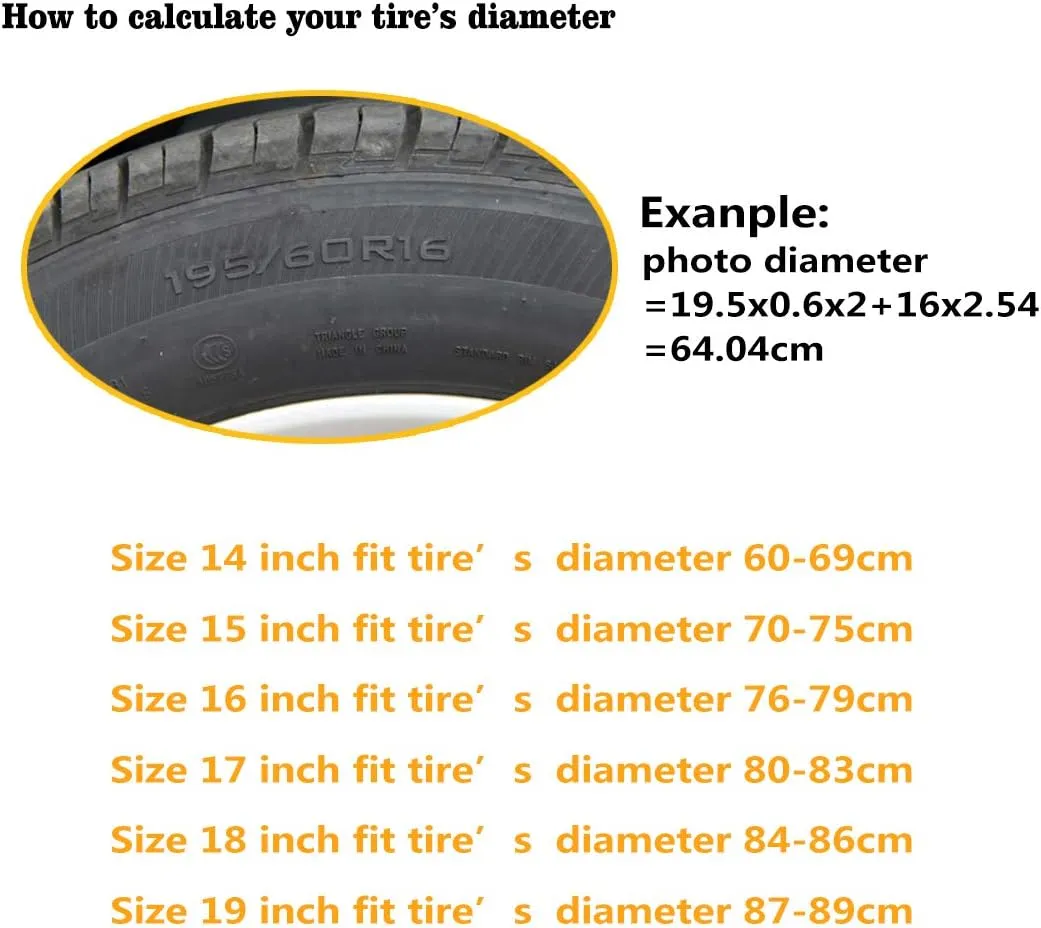 BIGCARJOB Personality Custom Design Tire Covers Outdoor Travel UV Waterproof Tire Cover fits 14-19inch Spare Tire .Universal Tire Covers for RVs Heavy Duty Protection Covers