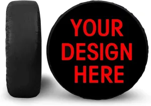 BIGCARJOB Personality Custom Design Tire Covers Outdoor Travel UV Waterproof Tire Cover fits 14-19inch Spare Tire .Universal Tire Covers for RVs Heavy Duty Protection Covers