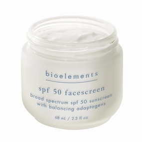 Bioelements SPF 50 Facescreen Broad Spectrum Sunscreen, 2.3 Ounce