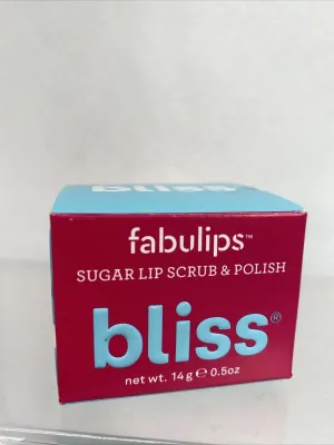Bliss Fabulips Sugar Lip Scrub & Polish Sugar Cookie Cocoa Butter￼ 0.5 oz