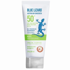 BLUE LIZARD Kids Mineral-Based Sunscreen Lotion - SPF 50  - 3 oz