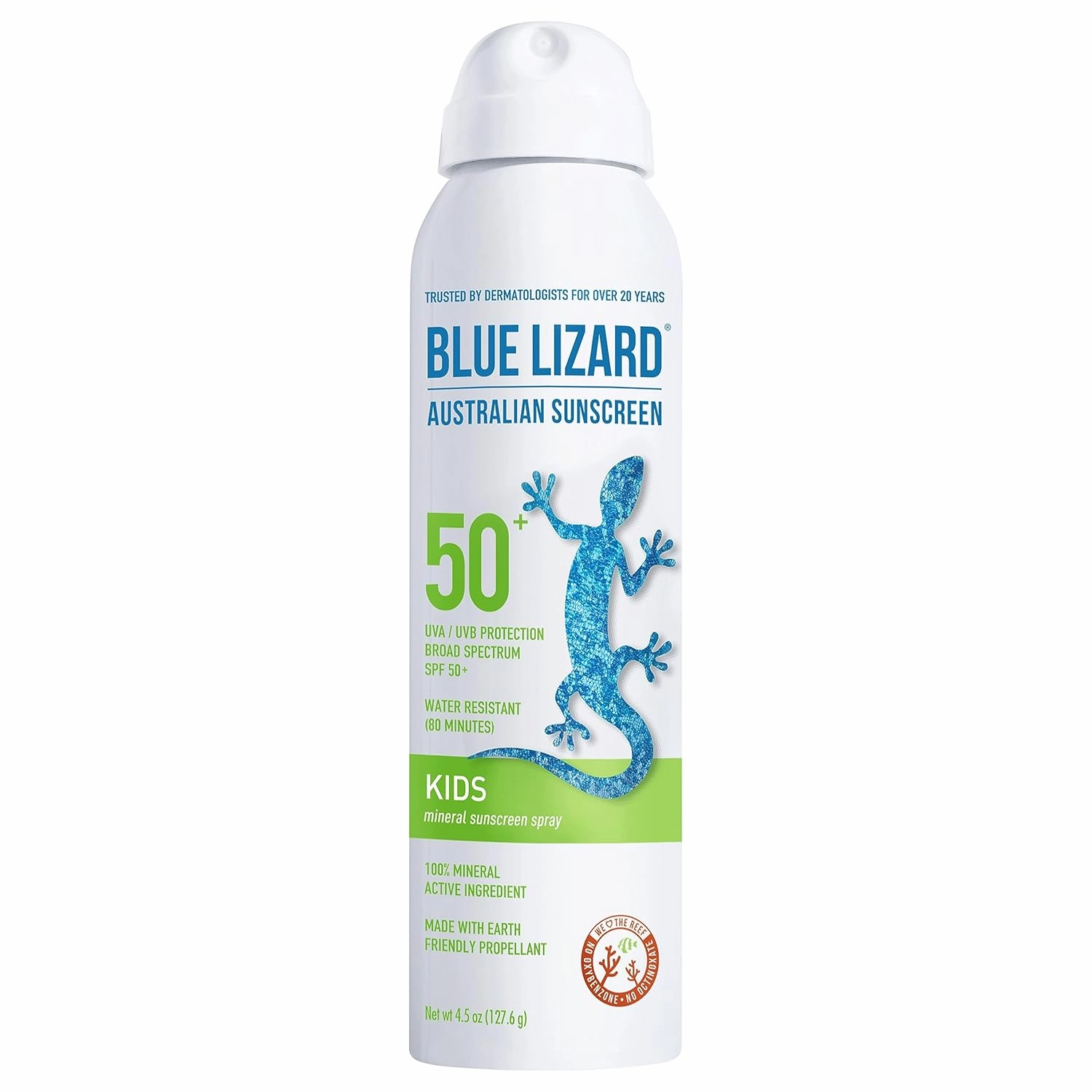 Blue Lizard Kids Mineral Sunscreen Spray - SPF 50  - 4.5 oz (Pack of 1)