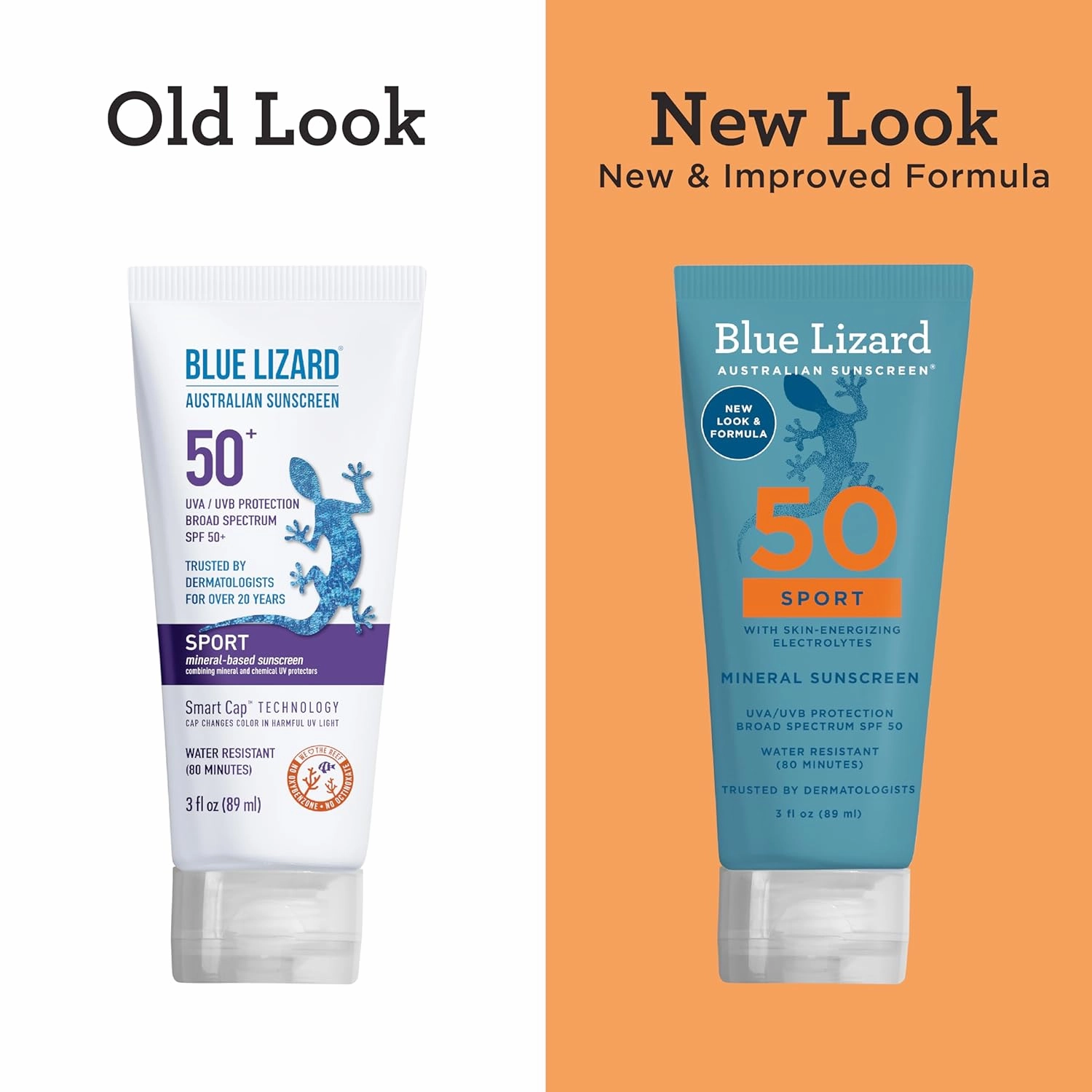 BLUE LIZARD Sport Mineral-Based Sunscreen Lotion - SPF 50  - 3 oz